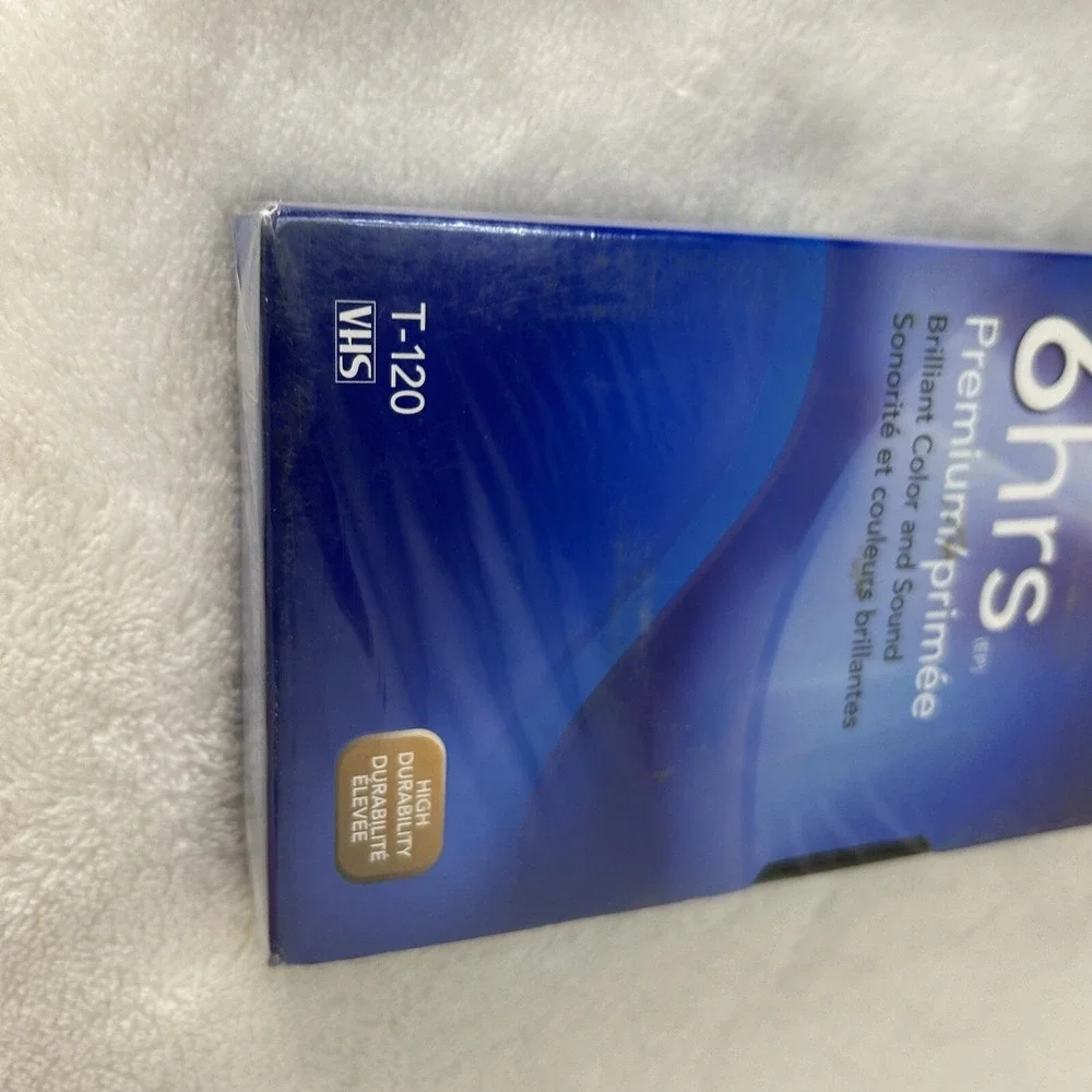 Sony VHS 6 hour Extended Play Premium Grade tape‎ T-120 High Durability New